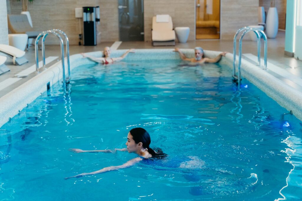 La routine baignade
